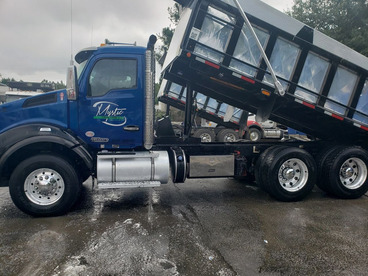 Cleaning of Blue Truck